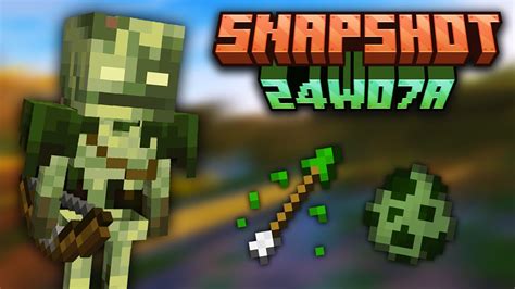 MINECRAFT 1 21 NOUVEAU SQUELETTE Le Bogged Snapshot 24w07a YouTube