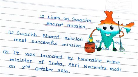 Lines On Swachh Bharat Mission Linesswachh Bharat Lines On