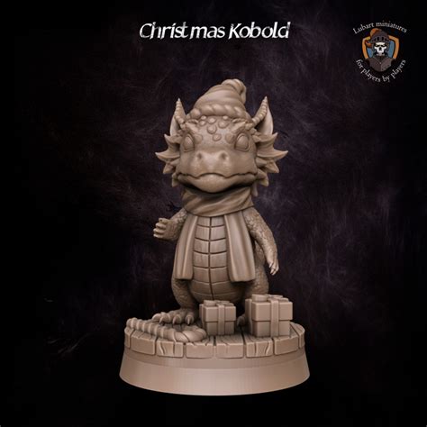 3d Printable Christmas Kobold By Lubart Miniatures