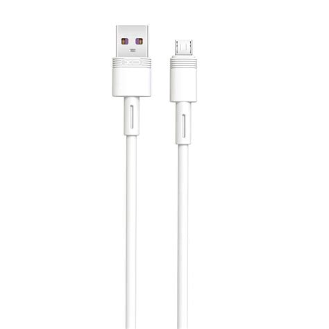 XO NB Q165 Regular USB 2 0 to micro USB Cable Λευκό 1m Skroutz gr