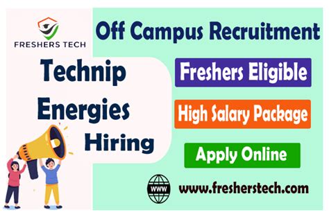 Technip Energies Off Campus Recruitment For Freshers Batch Hiring