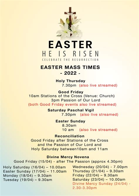 Mary Immaculate Catholic Parish Easter