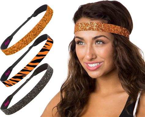 Hipsy Womens Adjustable No Slip Bling Glitter And Bengal