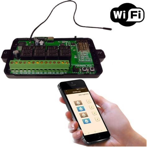 Receptor Inalambrico Wifi Rf 4 Canales 433mhz Productos Integra SRL