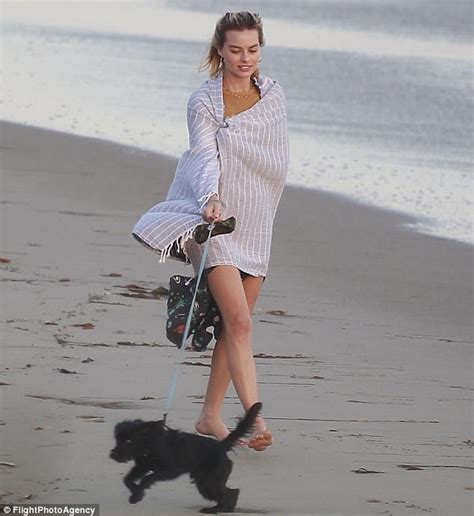 Margot Robbie And Husband Tom Ackerley Enjoy California Surf With Their