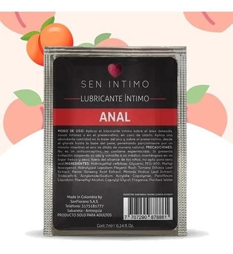 Gel Lubricante Intimo Anal Sen Desensibilizante Sachet Cuotas sin interés