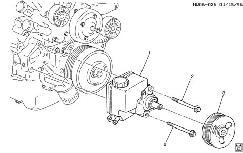 Buick Lucerne H STEERING PUMP MOUNTING L26 3 8 2 EPC Online