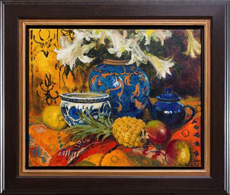 Still Life With Blue Vase I By Mari Vermeulen Breedt Strauss Co