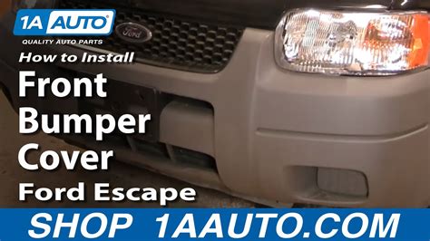 How To Replace Front Bumper Cover 01 07 Ford Escape Youtube