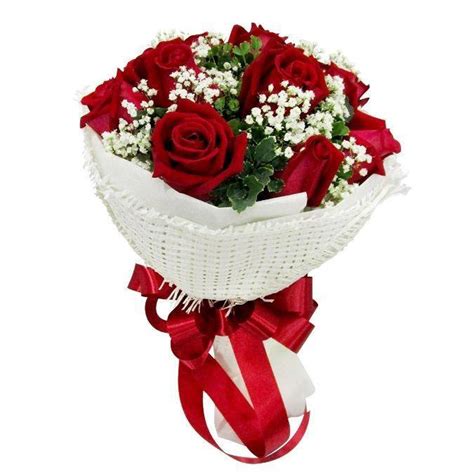 Valentines 12 Red Roses Bouquet | Online Gift and Flowers