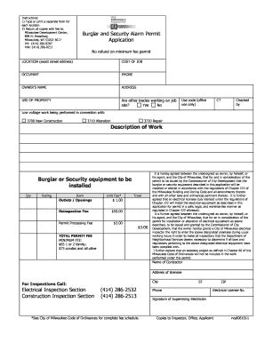 Fillable Online City Milwaukee Instructions Type Or Print A