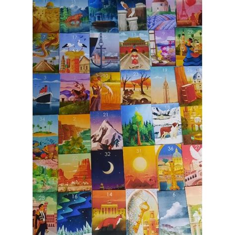 Baralho Ciganas Pelo Mundo 36 Cartas Lenormand Shopee Brasil