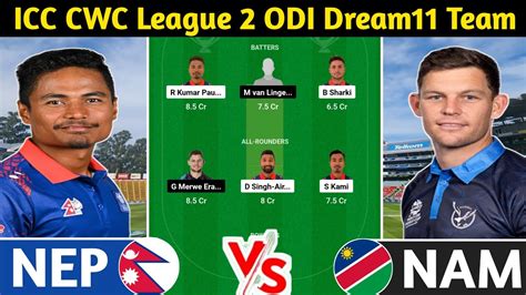 Nep Vs Nam Dream Prediction Nep Vs Nam Dream Team Nep Vs Nam