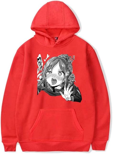 Hoodies Sweatshirt Japan Anime Ahegao Shy Girl Men Hoodies Sweatshirt