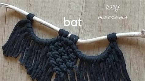 Diy Macrame Bat Tutorial Easy Halloween Decoration For Beginners Youtube