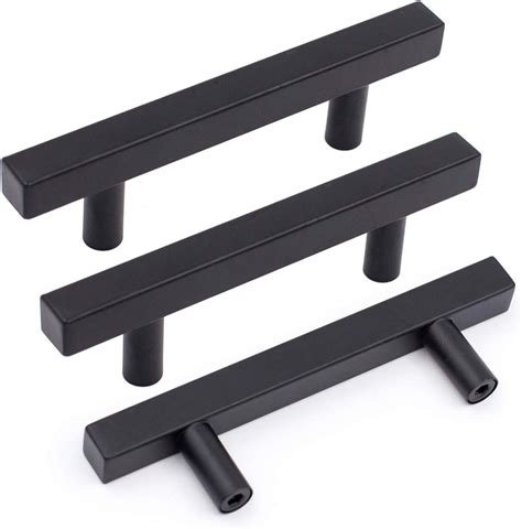 Goldenwarm Pack Black Cabinet Handles Matte Black Dresser Pulls