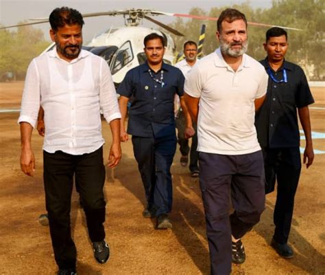 Rahul Gandhi On Campaign Trail In Telangana