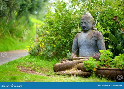 Buddha Statue at the Alii Kula Lavender Farm on Maui, Hawaii Stock ...