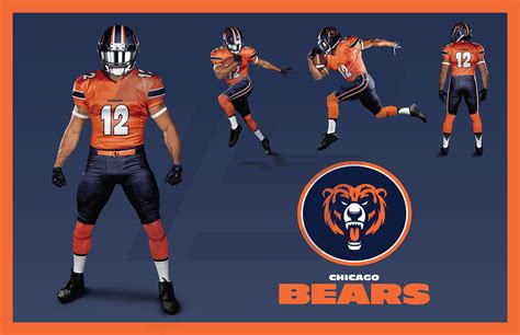 Chicago Bears Uniform Redesigns on Behance