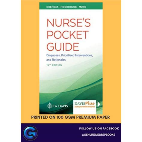 Nurse S Pocket Guide Diagnosis Prioritized Interventions And