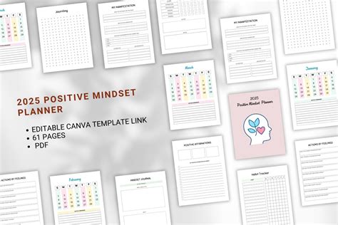 2025 Positive Mindset Planner Graphic By Aylani Emilia Creative Fabrica