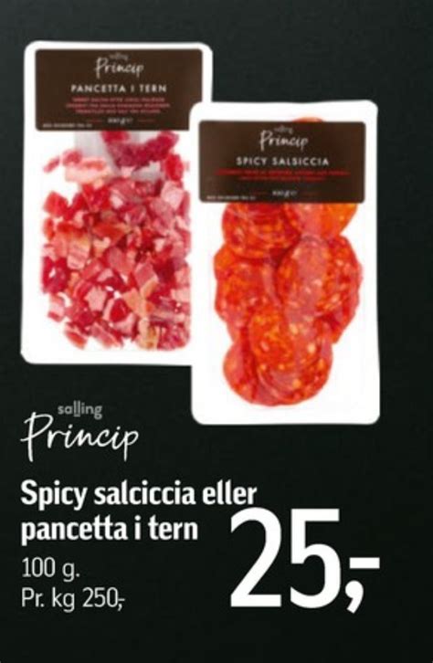 Salling princip pancetta tilbud hos Føtex