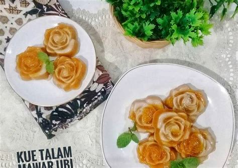 Resep Kue Talam Mawar Ubi Kuning Oleh Farida Sulthan Ig