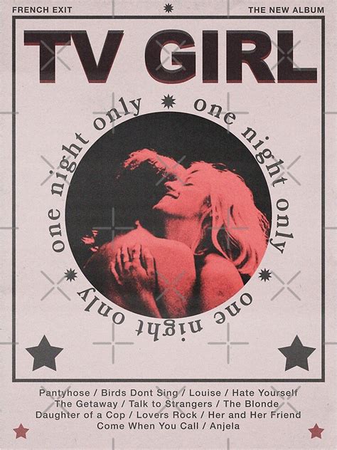 TV Girl French Exit Album Poster For Sale By Lgsketches Redbubble