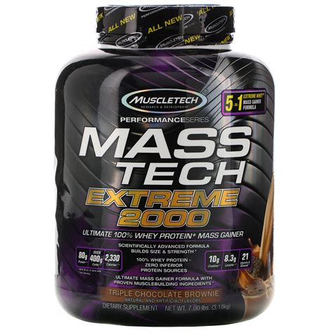 Muscletech Mass Tech Extreme Triple Chocolate Brownie Lb