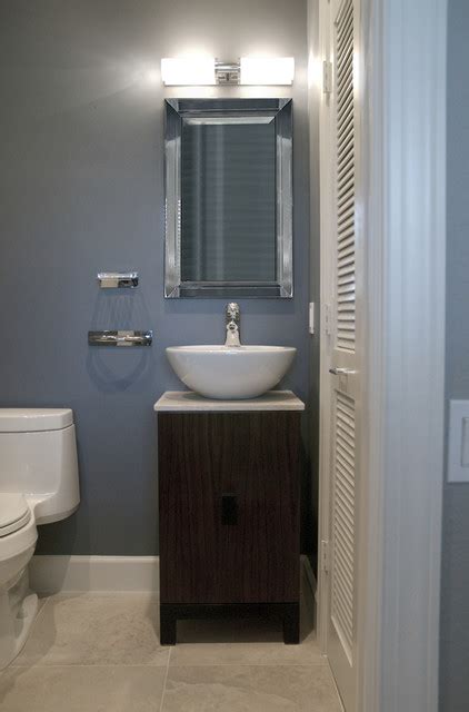 Half Bath Contemporary Bathroom Boston By Megan Meyers Interiors