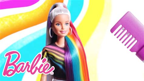 Barbie Rainbow Sparkle Hair Doll Featuring Extra-Long Blonde Hair With ...