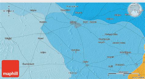 Political 3D Map of Rohtak