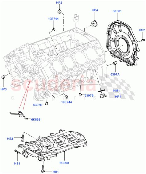 Cylinder Block And Plugs 5 0L Ohc Sgdi Na V8 Petrol Aj133 Parts