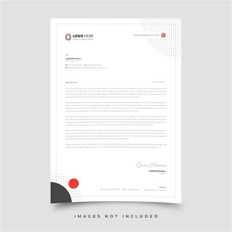 Premium Vector Letterhead Template