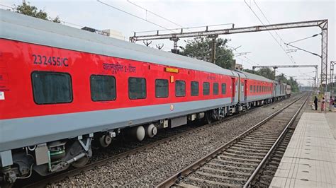 First LHB Run Of 22159 Mumbai Chennai SF Express BSL WAP4 YouTube