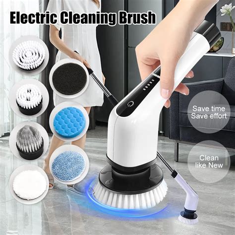 In Electric Cleaning Brush Multifunctional Long Handle Cordless