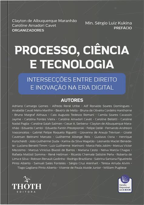 Editora Thoth Processo Ciência e Tecnologia Intersecções entre