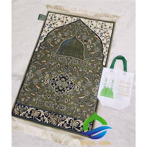 Jual Sajadah Rawdah Motif Al Fakher New Kubah Raudah Ori Madinah