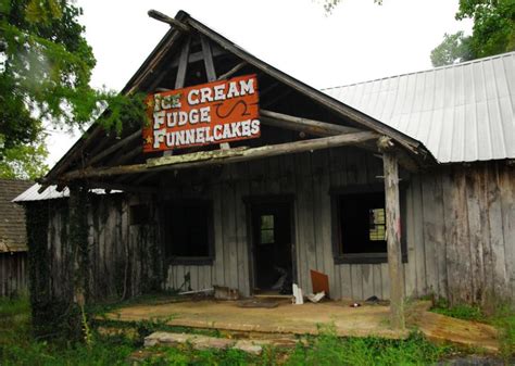 Dogpatch USA is an abandoned hillbilly theme park in Arkansas