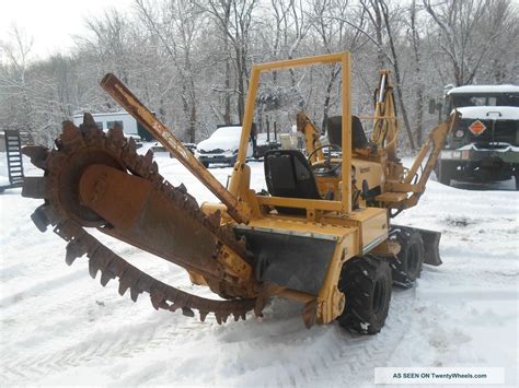 Vermeer Rt450 Trencher Backhoe Excavator 4x4 Diesel