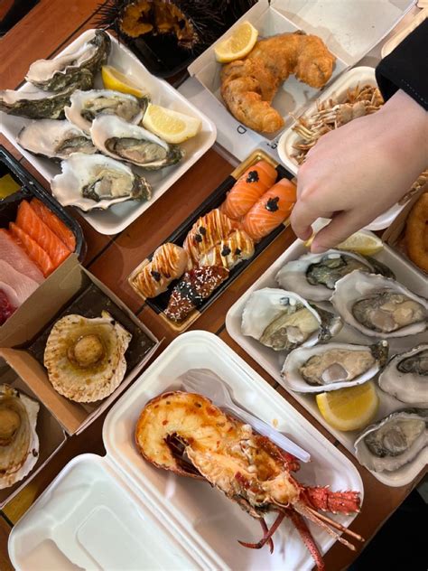 Aesthetic Seafood Photo In Sydney With Lobster Fresh Oysters Clams