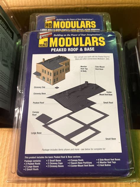 Ho 187 Scale Walthers Cornerstone Modulars Kit 933 3720 Peaked Roof