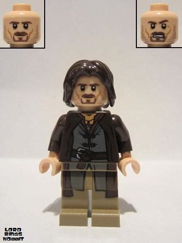 Lego Minifigs Lord Of The Rings The Hobbit Lor017 Aragorn Minifig Picturesbe