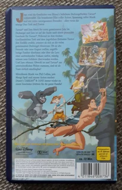 WALT DISNEYS MEISTERWERKE Tarzan Jane VHS Video Kassette EUR 1 00