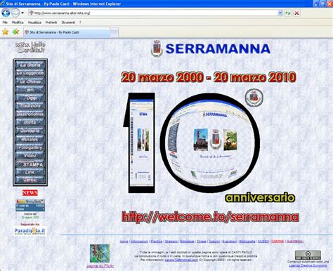 Il Sito Di Serramanna Compie 10 Anni A Serramanna