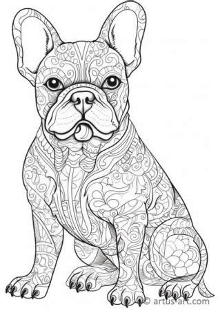 French Bulldog Coloring Page For Kids » Free Download » Artus Art