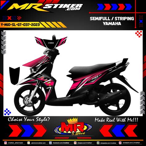 Stiker Motor Decal Yamaha Mio Soul GT Line Sport Tech Grafis Modify