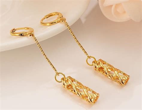 Latest Gold Earrings Drops Designs - Dhanalakshmi Jewellers