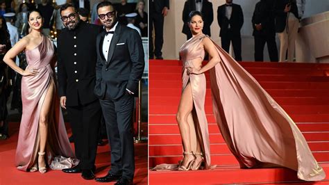 Cannes 2023 Pictures कान्स में कैनेडी का प्रीमियर रेड कार्पेट पर सनी