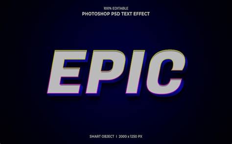 Premium Psd Epic Text Style Effect